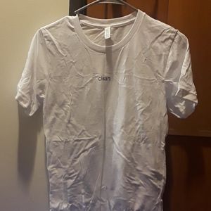 "clean." white t-shirt
